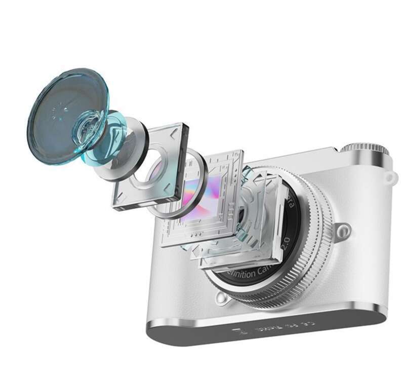 【 Kolekce 2419 lidí 】 Digitální fotoaparát s vysokým rozlišením a duálním CCD fotoaparátem, přenosný selfie, Campus Student Small_voghion.com