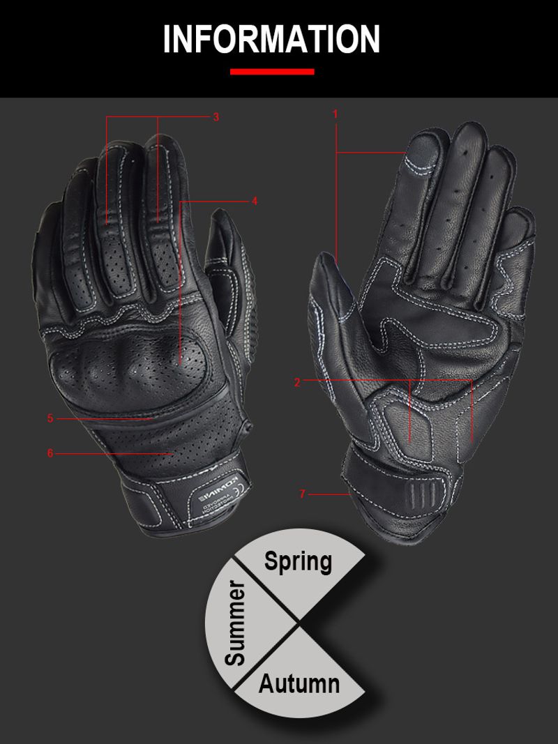 Knight Herren Four Seasons Schaffell Motorrad Racing Reiten Schutzhülle Handschuhe Hersteller Großhandel_voghion.com