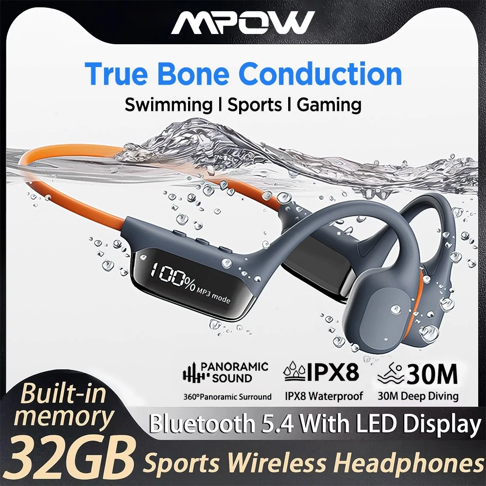Cuffie bluetooth impermeabili per nuoto e sport wireless_voghion.com
