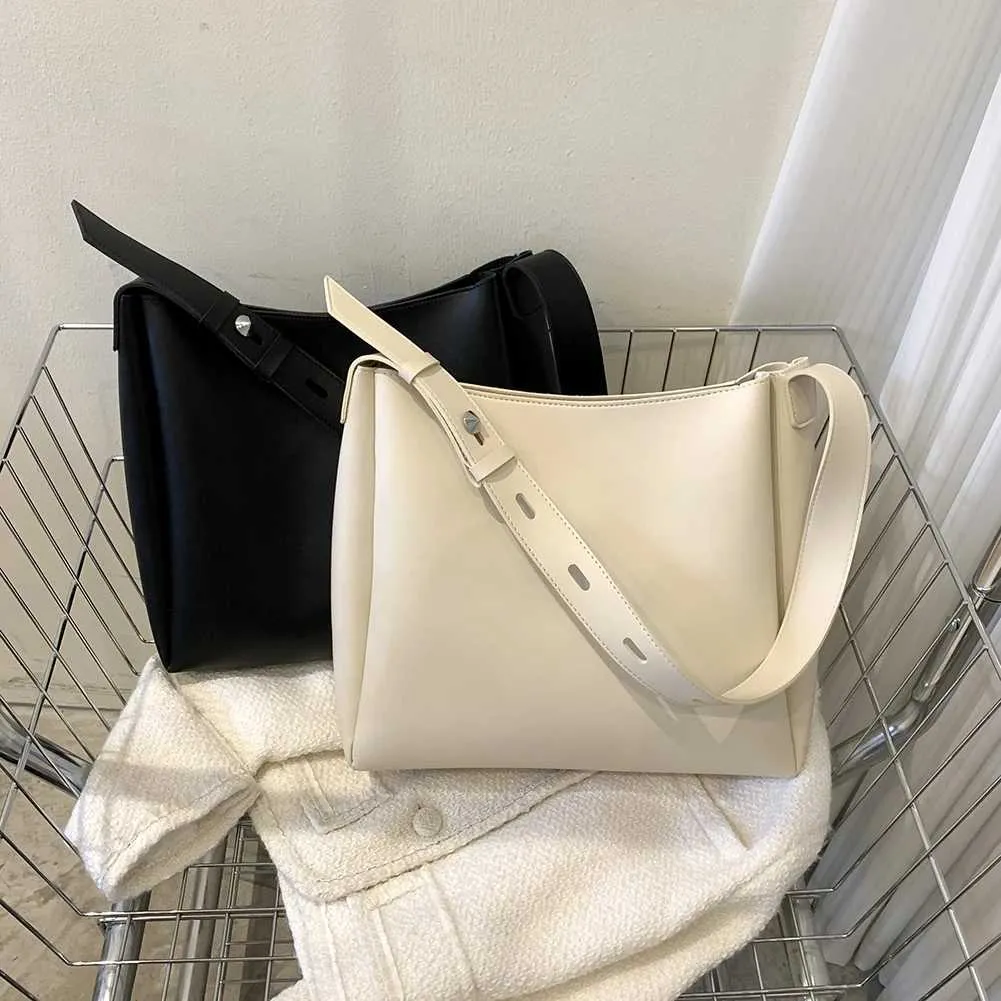 Borsa a tracolla grande capacità in pelle da donna, borsa casual a tracolla, borsa hobo e pochette, set autunno inverno Ba241106_voghion.com