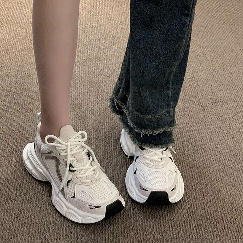 Zapatillas de walking para mujer deportivas malla transpirable_voghion.com