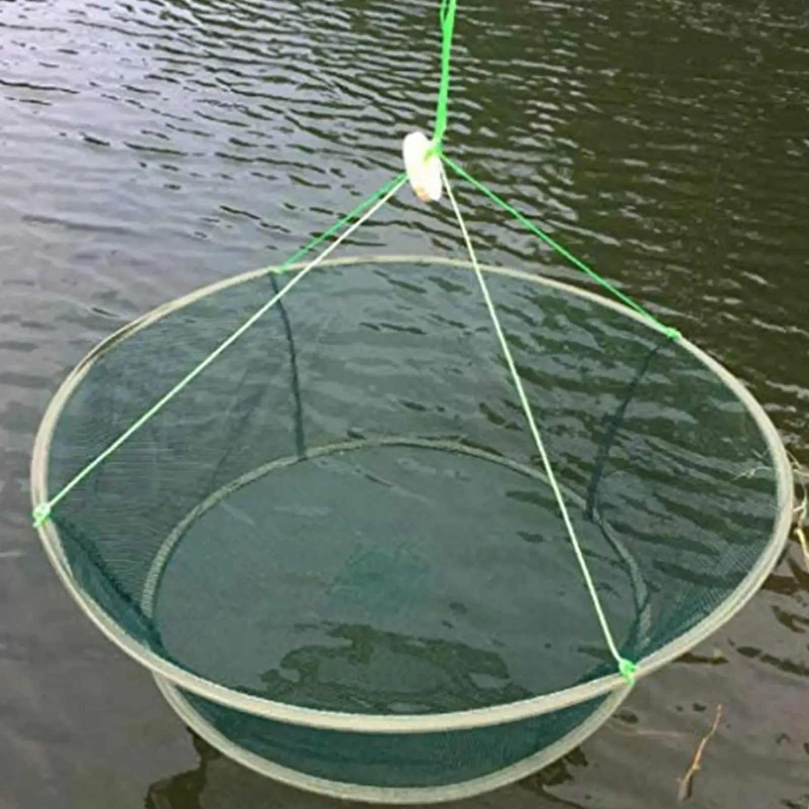 Foldable Drop Net Crayfish Catcher Fish Tank Fishing Rod Trap Cage Shrimp Bait Crab L7F4 250420_voghion.com