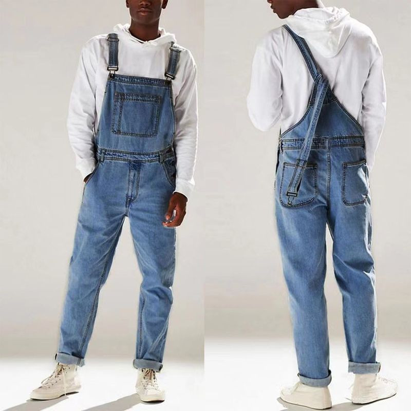 2024 Nye Herremode Jeans Overalls Sexet Herretøj Sommer Afslappet Demin Jumpsuits Masculinas Plus Size_voghion.com