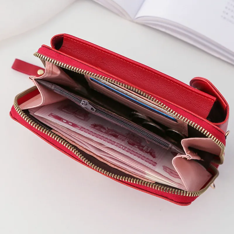 Yogodlns Lässige Handy-Umhängetasche für Frauen aus PU-Leder, multifunktionale Messenger-Handtasche mit Klappe, Damentasche_voghion.com