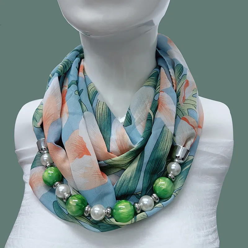 Neuer Perlen-Chiffon-Perlenschal für Damen, modischer Halswärmer für Herbst und Winter, Sonnenschutz für Frühling und Sommer, einzigartig_voghion.com