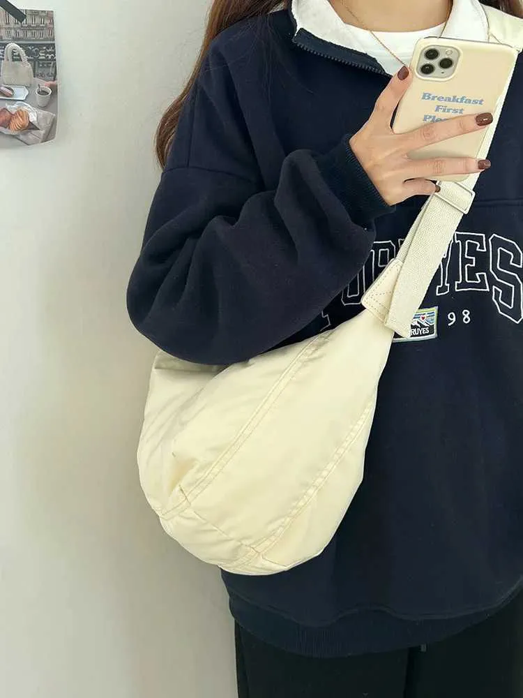 Crossbody Puszyste Płócienne Buty Duża Pojemność Casual Sportowa Torebka Damska Podróżna Szkoła Torba Listonoszka Y241109_voghion.com