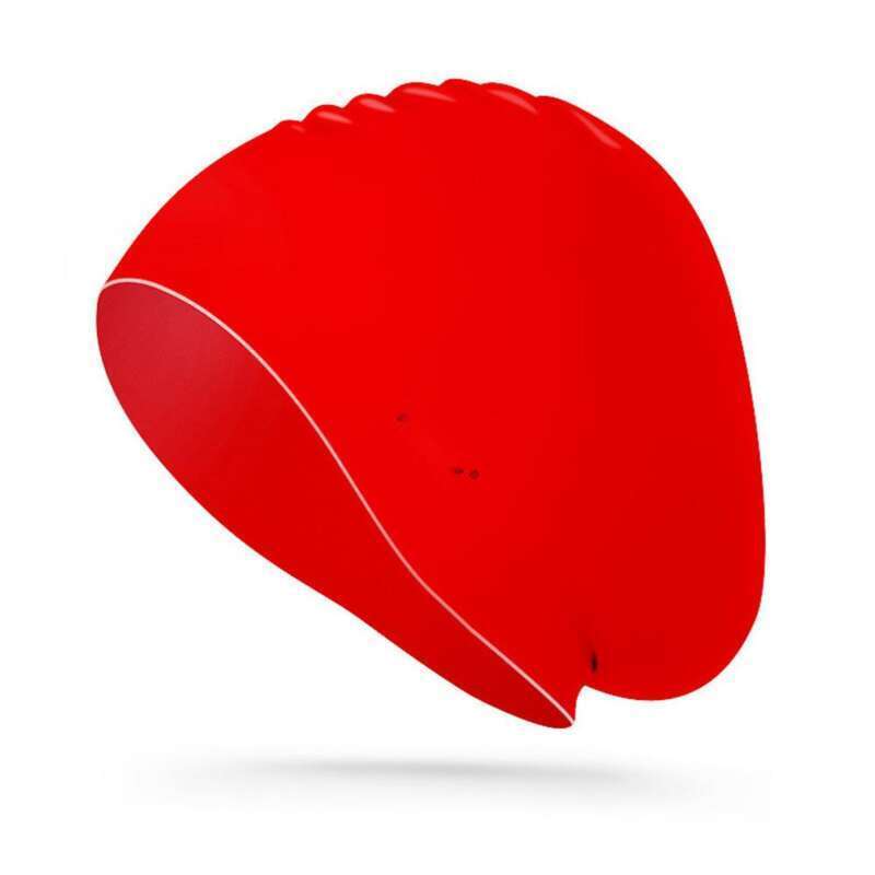 WAVE Modischer wasserdichter Silikon-Sport-Schwimmhut für Erwachsene mit langem Haar, Unisex-Gehörschutz_voghion.com