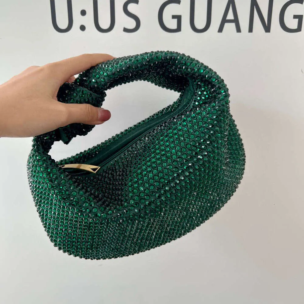 Designer Knotted Crsytal Rhie Dia Cloud Women's Handbag Bg Shiny Evening Bag Dinner Party Clutch Purse_voghion.com