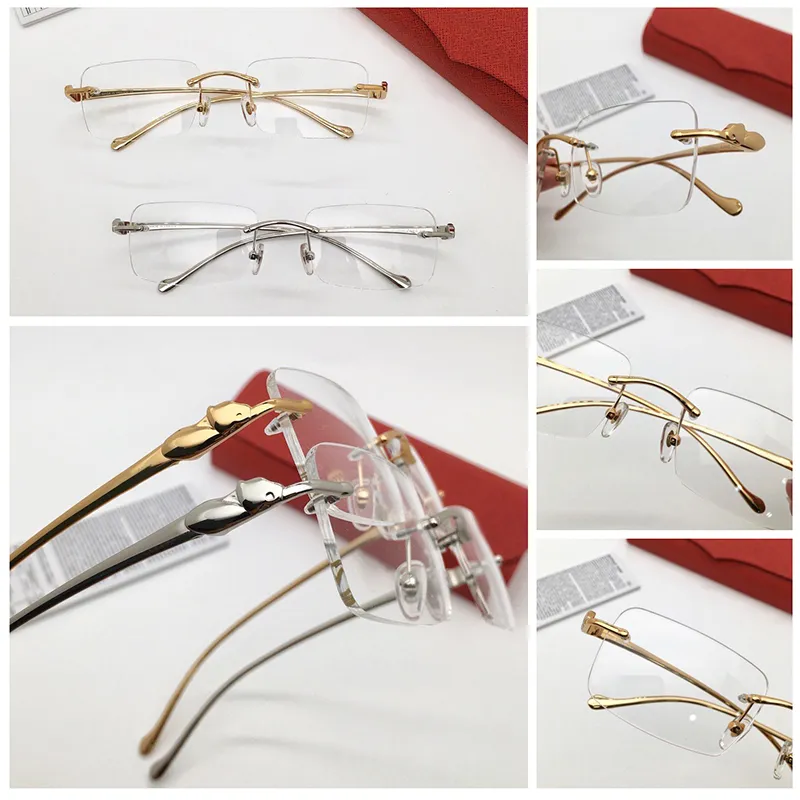 Dizajnerske sunčane naočale Cheetah Classic pravokutnik metalna serija Živahne i elegantne poslovne ležerne muške i ženske naočale s punim optičkim okvirom_voghion.com