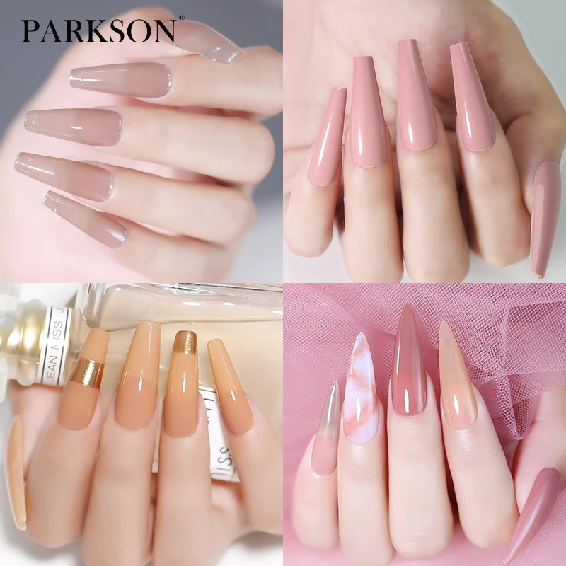 Parkson Gel Körömlakk Félig tartós UV Lakk Hibrid Pink Glitter Gél ​​Lakkok Gél Lakk Manikűr Fedőlakk Nail Art_voghion.com