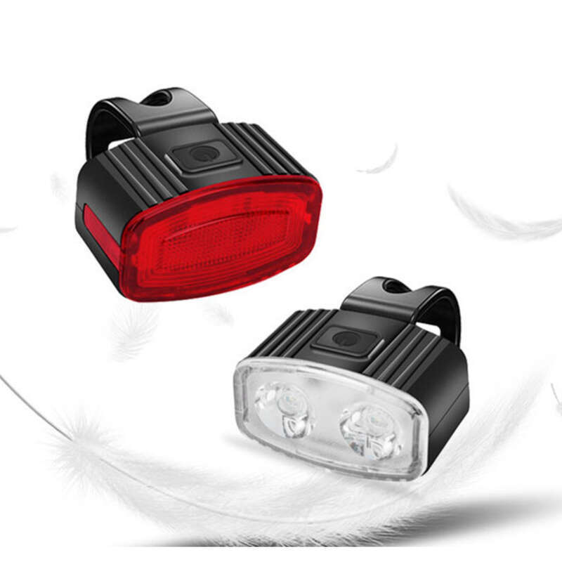 Phares de vélo, ensemble de feux arrière, feux d'avertissement de charge étanches, éclairage de nuit pour VTT,_voghion.com