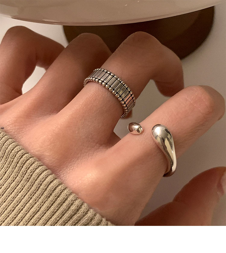 Unique Design Sterling Silver Irregular Geometry 2023 New Fashion Index Finger Ring Personalized_voghion.com