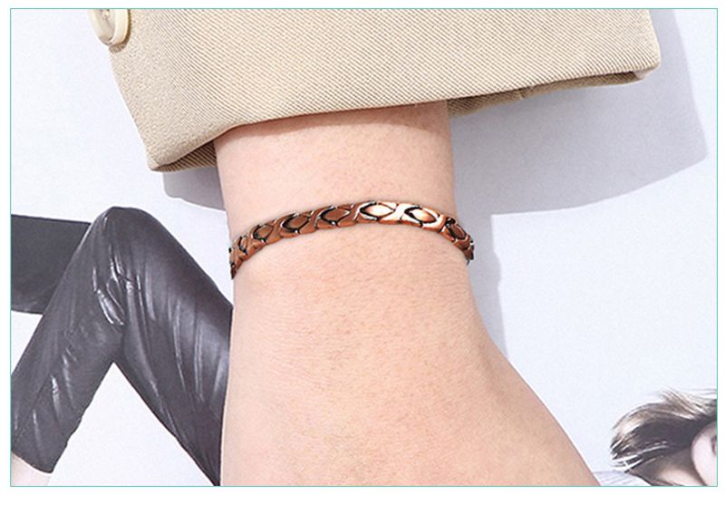Bracciale da uomo e da donna con ventosa elettromagnetica antistatica in rame rosso a forma di pesce piccolo_voghion.com