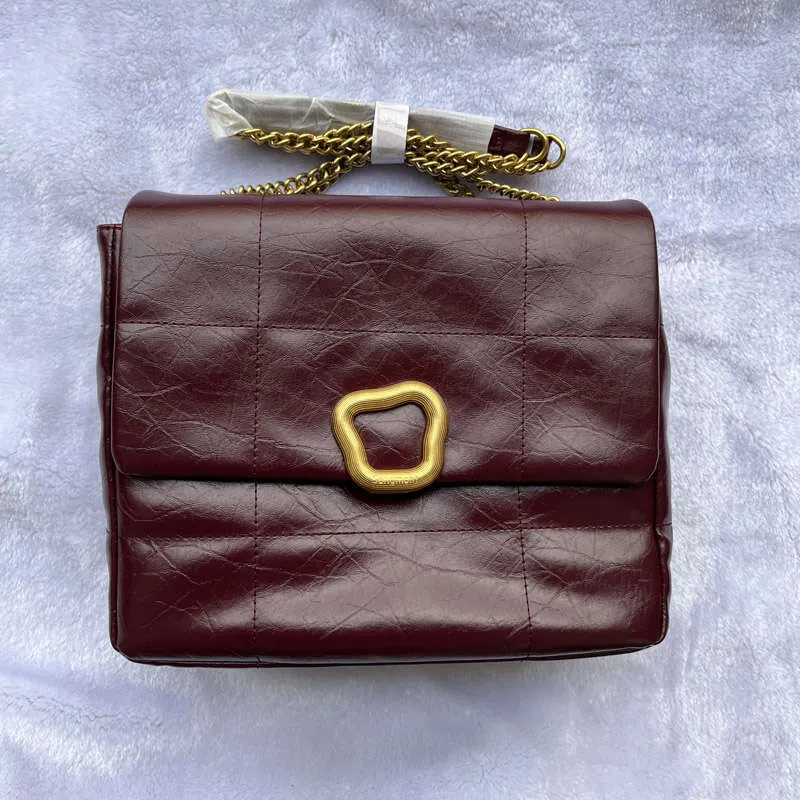 Aitoa nahkaa, kultasolki, olkalaukut, klassinen neliönmuotoinen naisten lähettilaukku, suuren kapasiteetin työmatkalaukku naisille_voghion.com