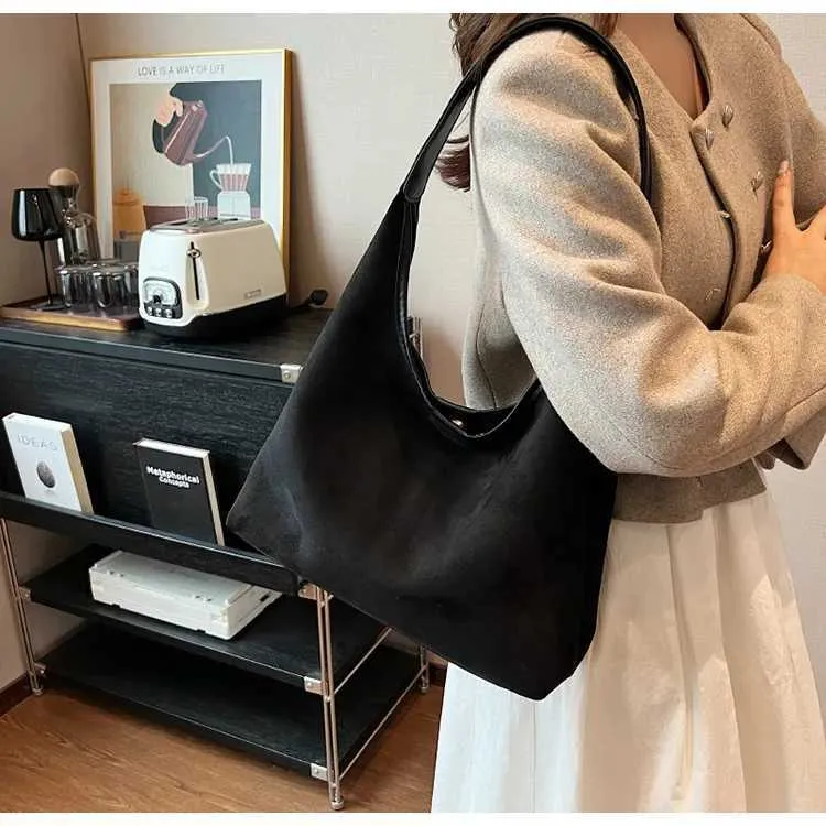 Sac à bandoulière polyvalent en daim pour femme, style rétro, tendance, Y241118_voghion.com