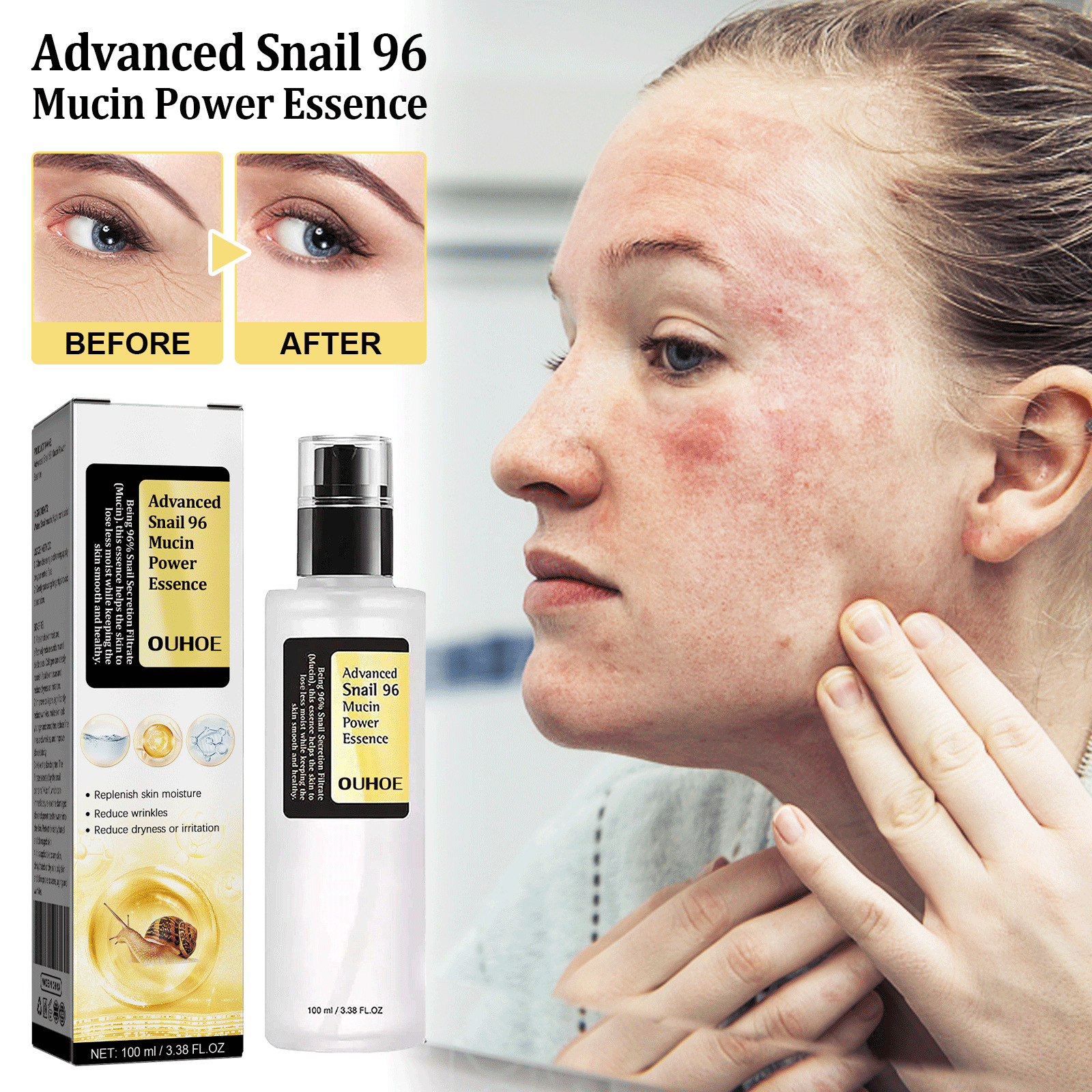 Schnecken Collagen Essenz Für Feuchtigkeit Und Hautbarriere_voghion.com