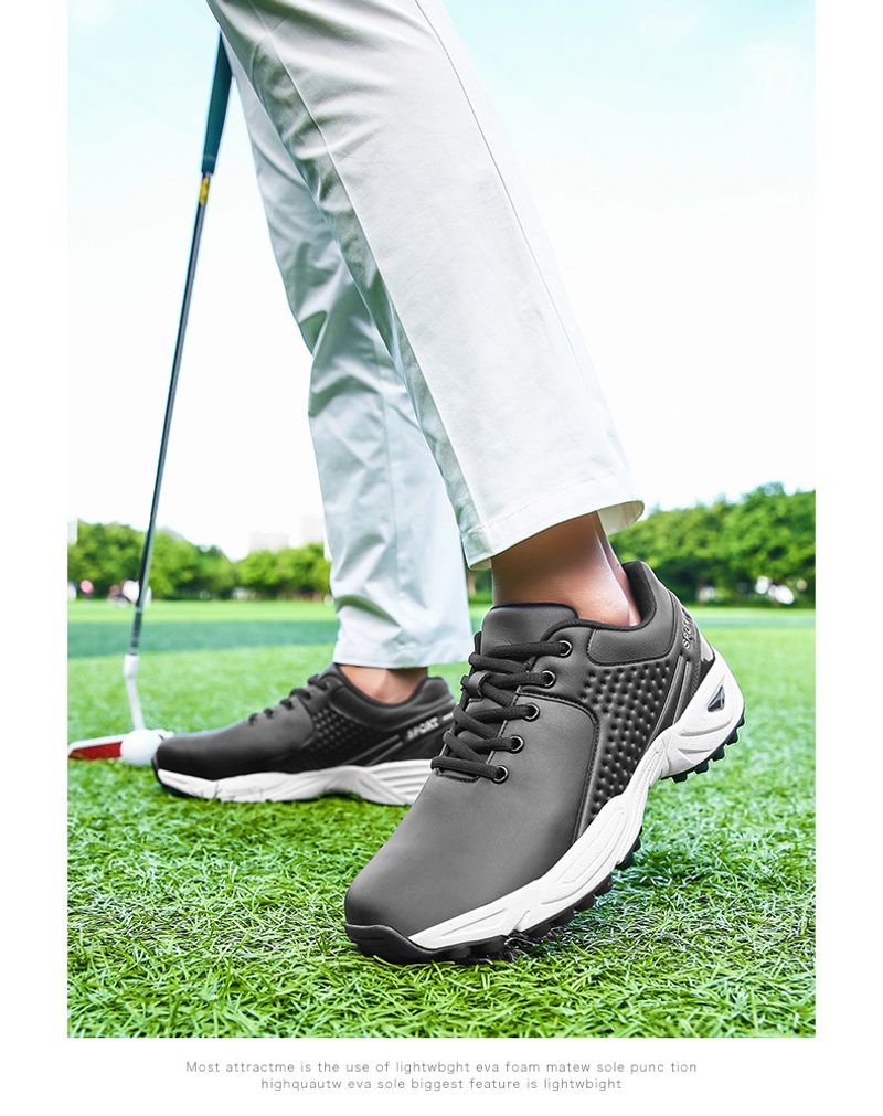 Letnie wygodne nowe trampki męskie młodzieżowe Strolg golfowe casualowe buty sportowe na świeżym powietrzu trendy_voghion.com