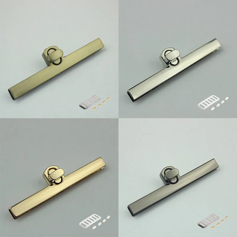 Long 9.8CM Alloy Fashion Clasp Turn Locks Twist Lock For Ladys' Handbag Craft Rplacmnt Purs DIY Handmad Bag_voghion.com