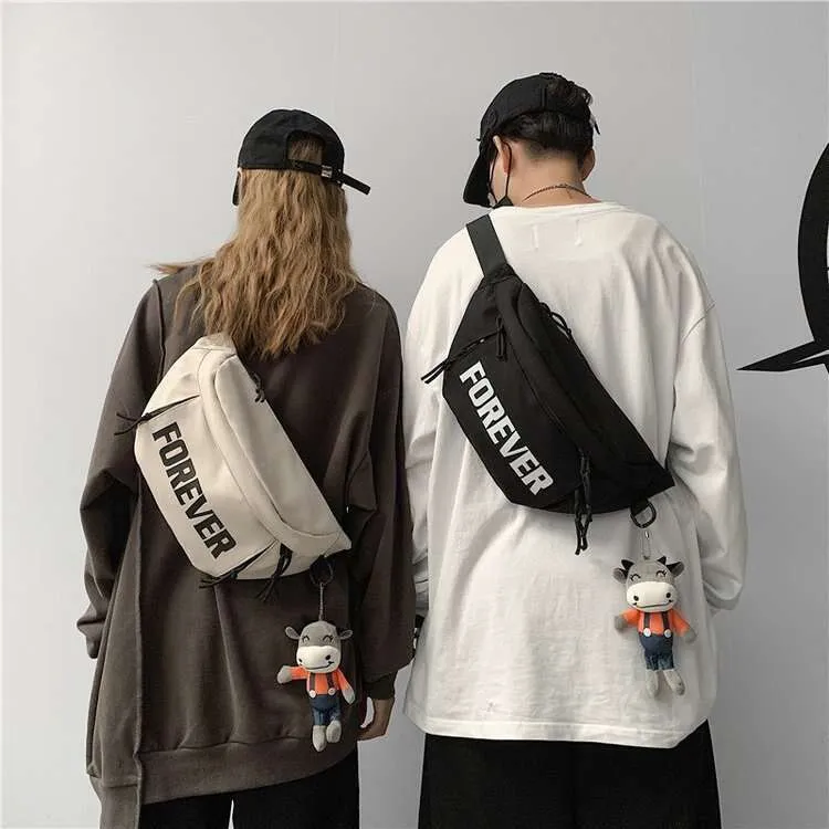Sac de poitrine en nylon Fiess, sacs de taille pour sports de plein air à bandoulière pour femme, tenue de ville_voghion.com