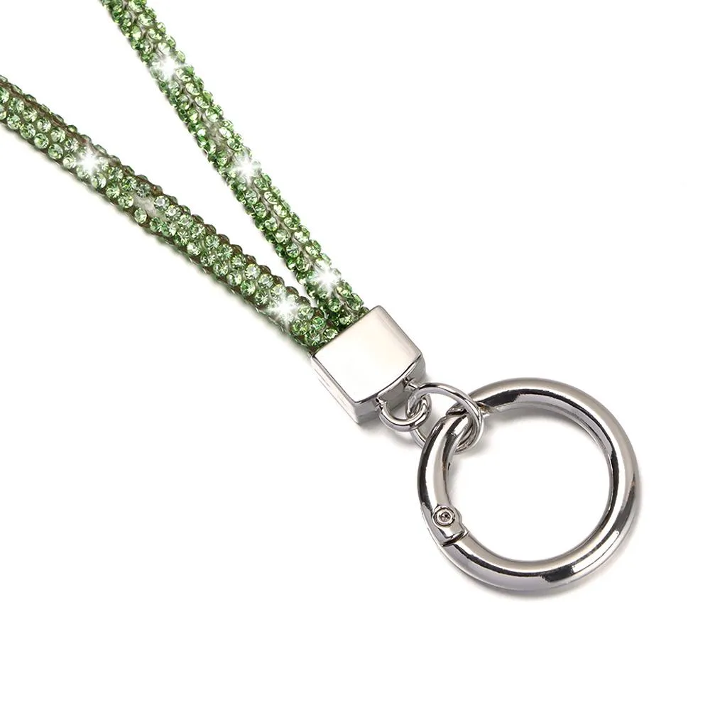 Portachiavi con brillantini, cristallo scintillante, corda anti-smarrimento, cordino per appendere, cordino per telefono con strass_voghion.com