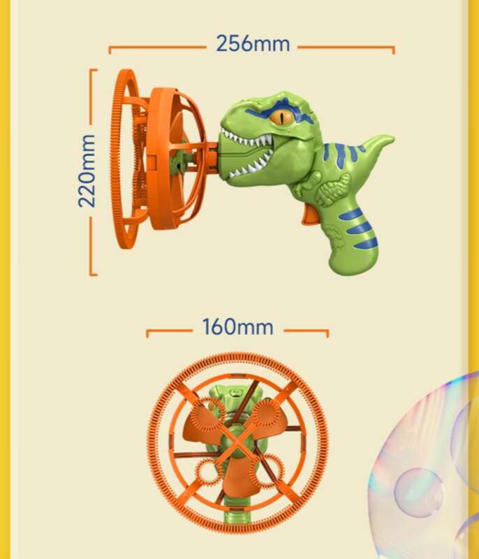 【 96% Positive Review Rate 】 New Electric Internet Famous Gun, Children's Handheld Automatic Bubble Machine, Dinosaur_voghion.com