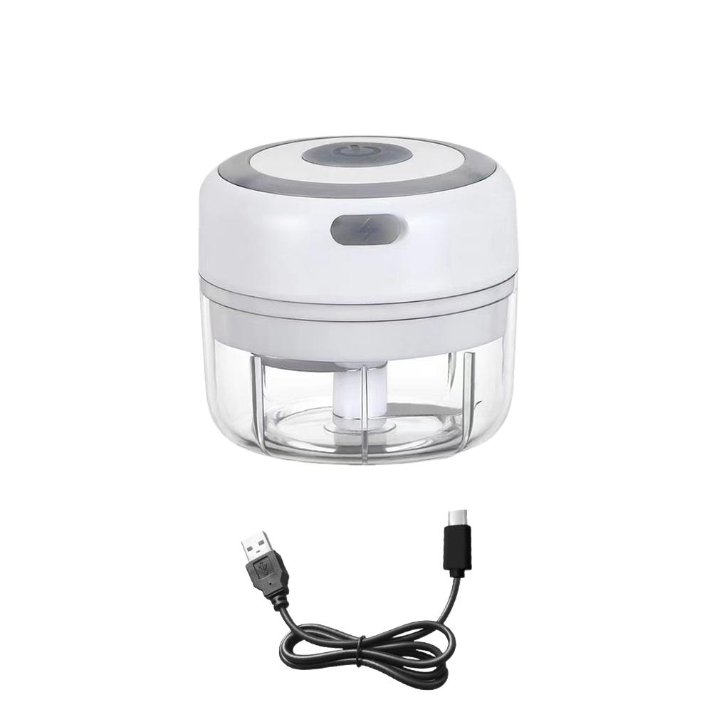 100/250 ml mini elektrisk hvidløgshakker USB-opladning ingefærmoser robust holdbar chili grøntsagsknuser køkkenværktøj_voghion.com