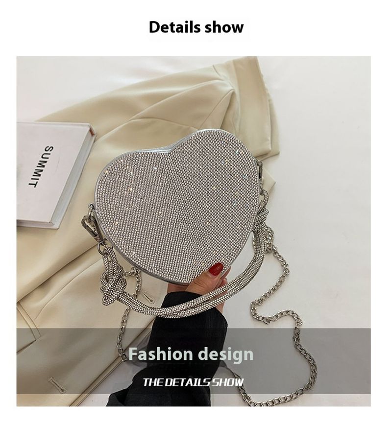 Andralyn Modische Love Modische, vielseitige Umhängetasche 2024 Neue Taschen Bankett Diamond Unterarmtasche für Damen_voghion.com