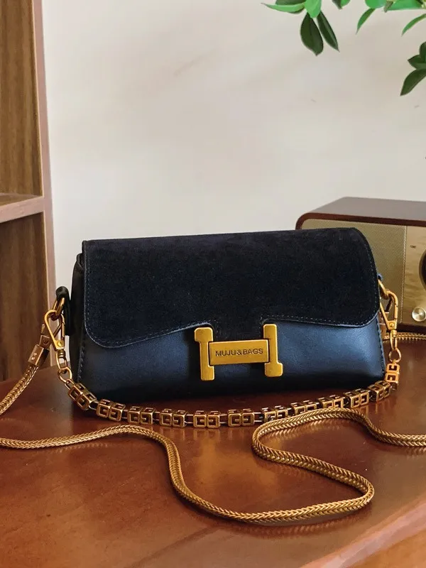 Sac à bandoulière élégant et multifonctionnel avec détail de chaîne de qualité supérieure_voghion.com