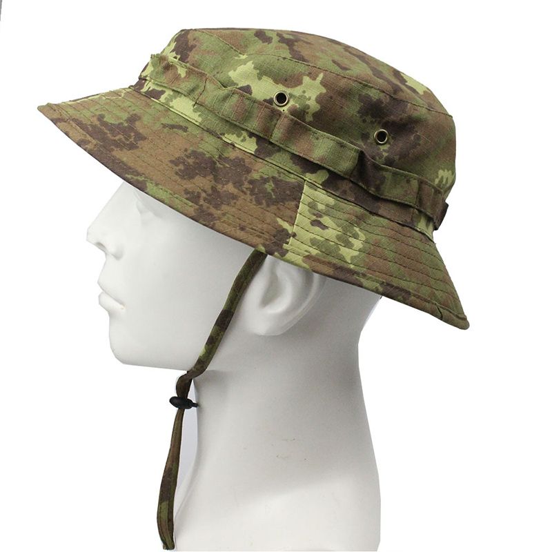 Ho Sale Panama Bucke Tacical Sunscreen Camouflage Oudoor Travel Climbing Fishing Caps Training Beach Men's Hiking_voghion.com