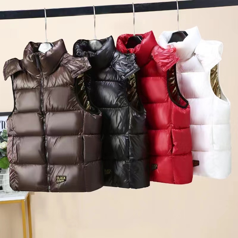 Unisex Quilted Puffer Vest With Detachable Hood – Lightweight Winter Essential (M-3XL, 4 Classic Colors)​