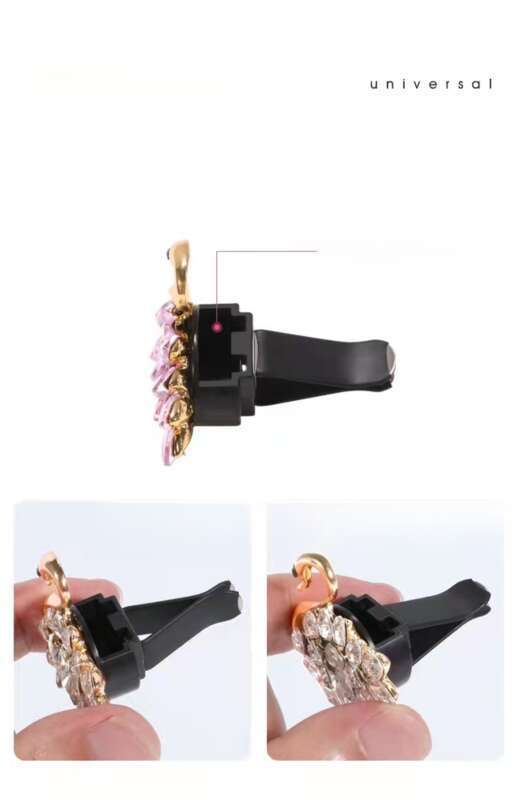 Nuovo cristallo splendente carino tartaruga profumo clip creativo auto fragranza decorazione_voghion.com