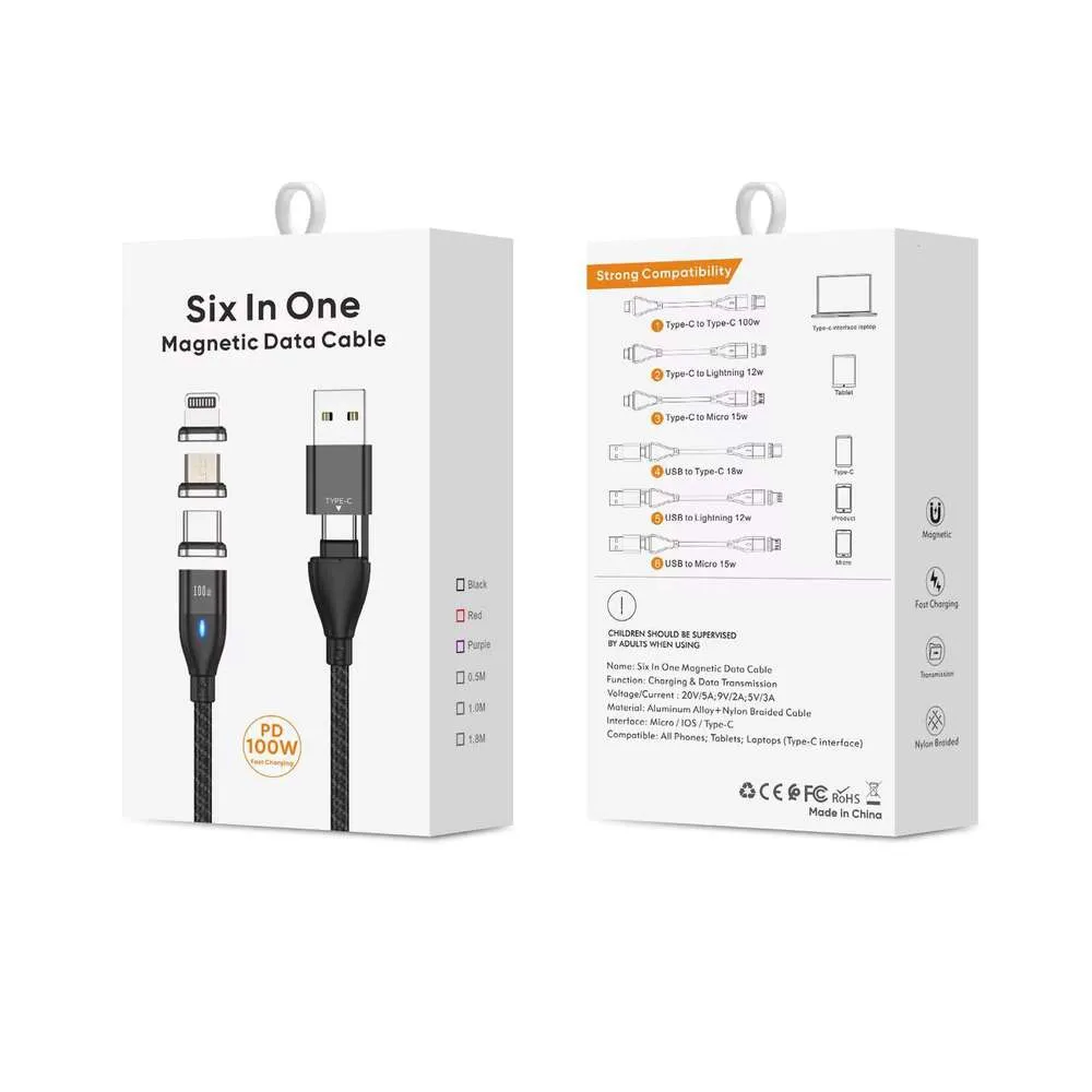 Creative Mobile Phone Accessories Durable Magnetic 3-in-1 Convenient Charger 240 Wc Cable Fast Charging Micro_voghion.com