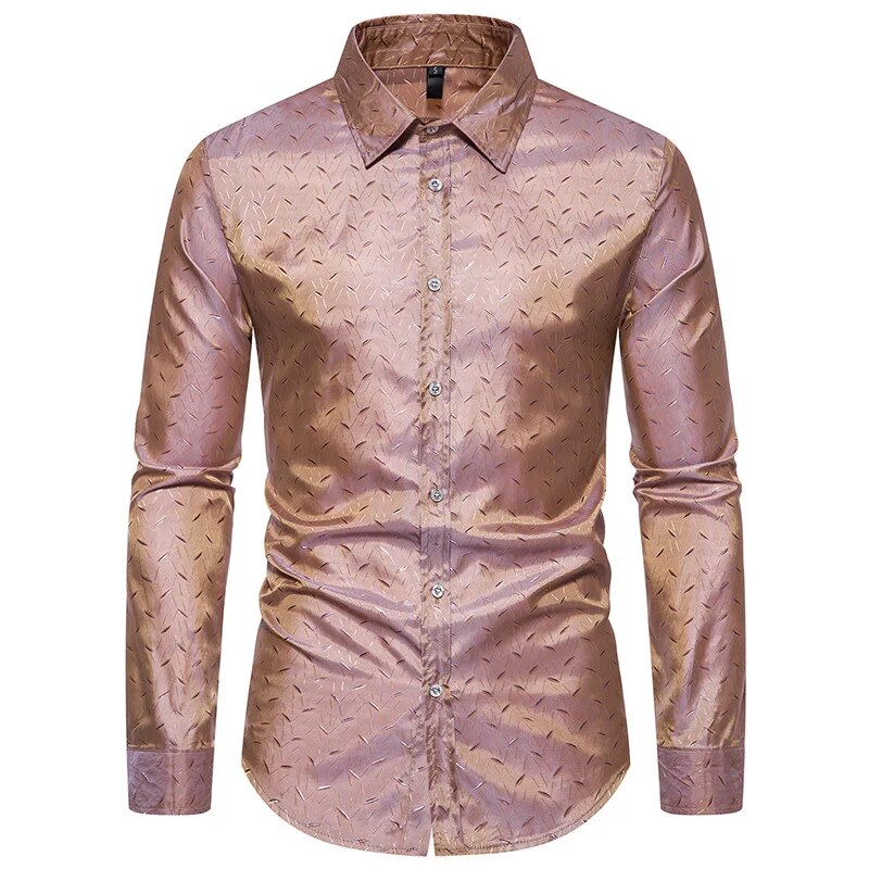 Neu Herren Langarm Button-Down-Hemden mit regulärer Passform, knitterfreies Freizeithemd mit Kragen_voghion.com