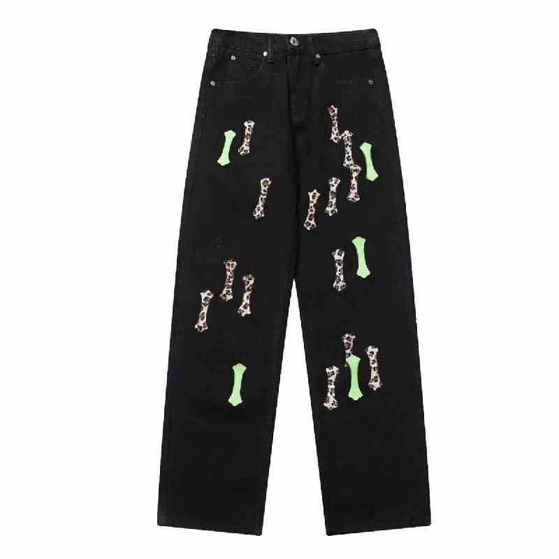 Pantalons de créateur pour hommes, jeans tendance, style motard, noir, déchiré, slim, moto, homme, femme_voghion.com
