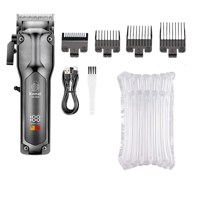 Professional Electric Hair Clipper For Men Silent Lcd Display_voghion.com