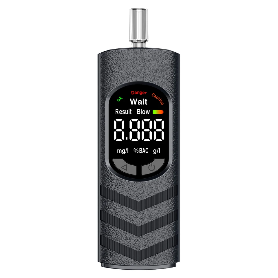 Portable Alcohol Breath Tester With Lcd Display And 5 Mouthpieces_voghion.com