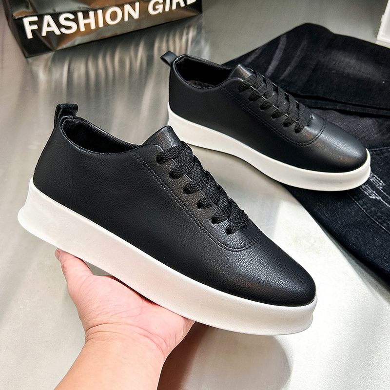 Herren 2024 neue Herbstsport Casual Board atmungsaktive koreanische Version dicke Sohle erhöhen kleine weiße Flutschuhe_voghion.com