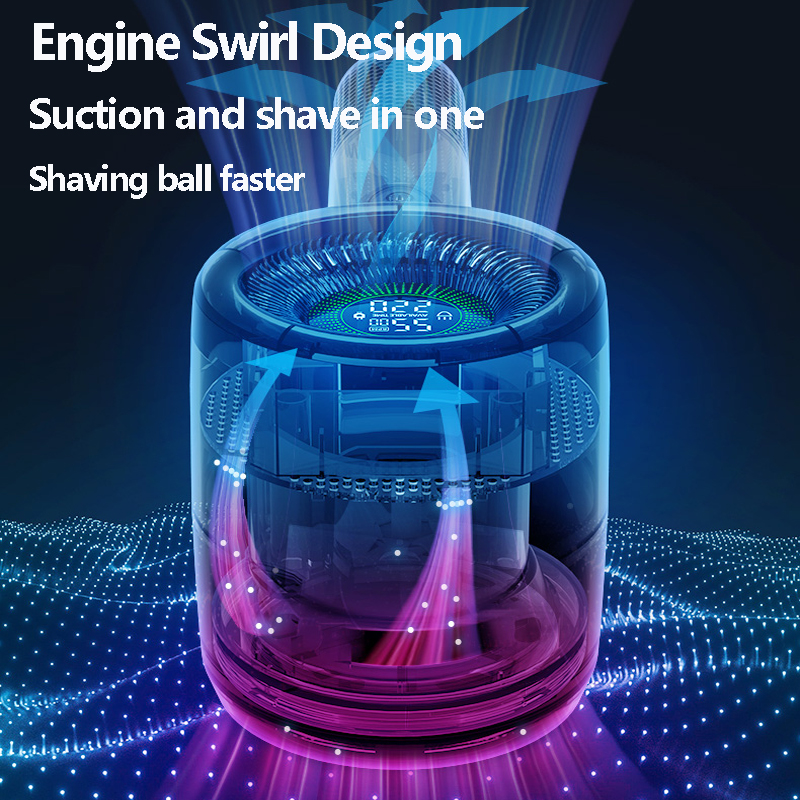 Îndepărtător inteligent de scame pentru mașină de tuns cu bobină de haine LCD cu peleți, tuns cu ghemotoace de păr, aparat de ras electric pentru haine, îndepărtător de scame_voghion.com
