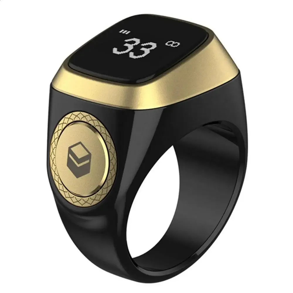 22/18mm Iqibla Smart Tasbih Contor pentru musulmani Zikr Ring Digital Tasbeeh 5 Memento vibrație pentru timpul de rugăciune_voghion.com