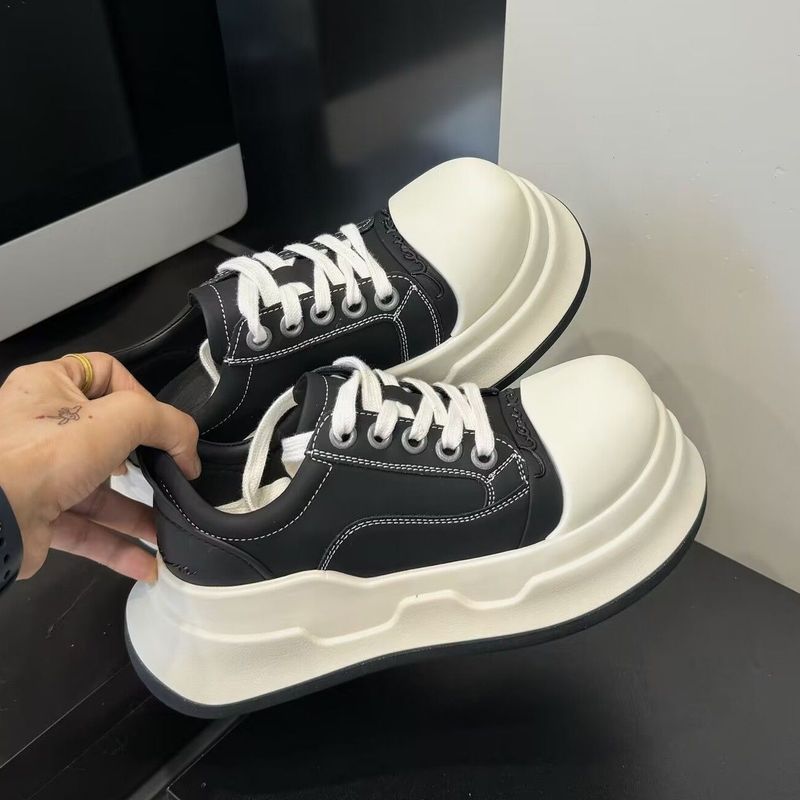 Daha Fazla ve Daha Şık Big Head 2024 yeni echte Leder Denim ürünleri Günlük Sporlar için Sohle Schuhe_voghion.com