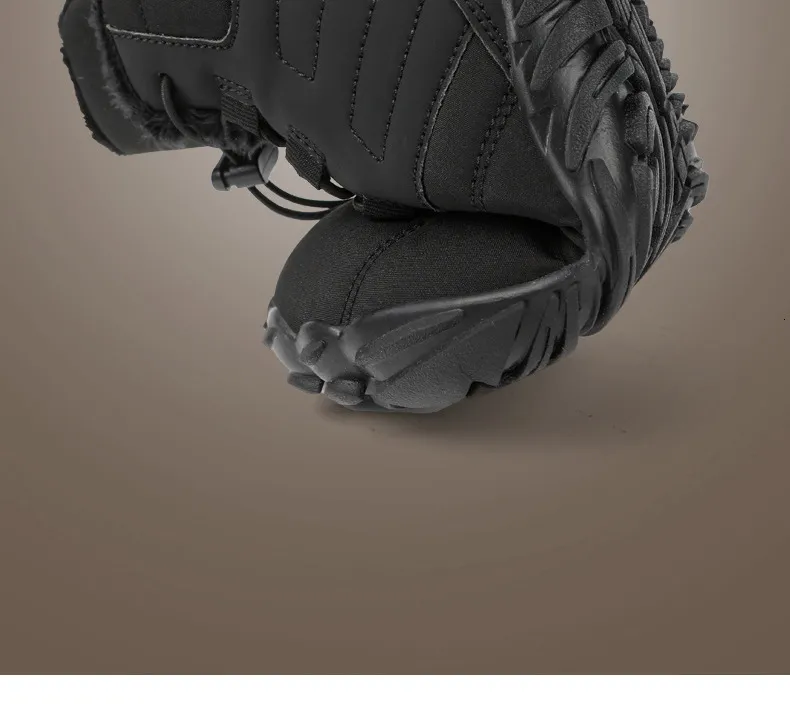 Outdoor-Schneestiefel für Herren im Winter, rutschfest, wasserdicht, Veet und warme Baumwollschuhe für Damen, Barfuß mit dicker Sohle_voghion.com