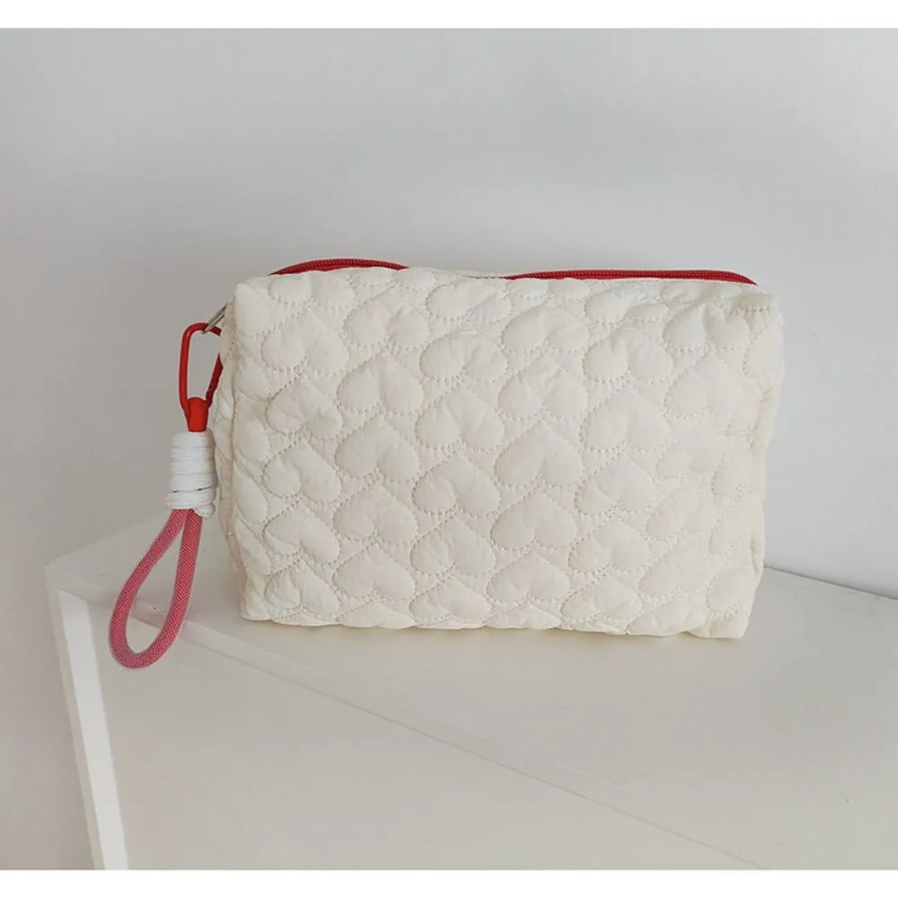 Cute Cartoon Print Makeup Cotton Large Capacity Storage Bag Cosmetic Organizer Pencil Case Toiletry Handbag_voghion.com