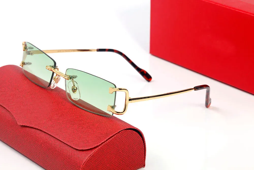 Accessoires simples haut de gamme pour femmes et hommes, montures anti-rayures en métal sans monture, résistantes aux radiations, de haute qualité_voghion.com