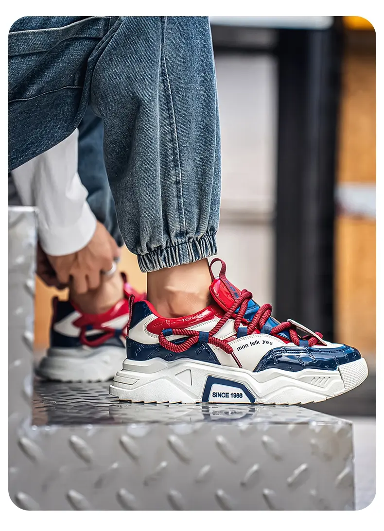 Sneakers casual uomo antiscivolo platform dad shoes alla moda_voghion.com