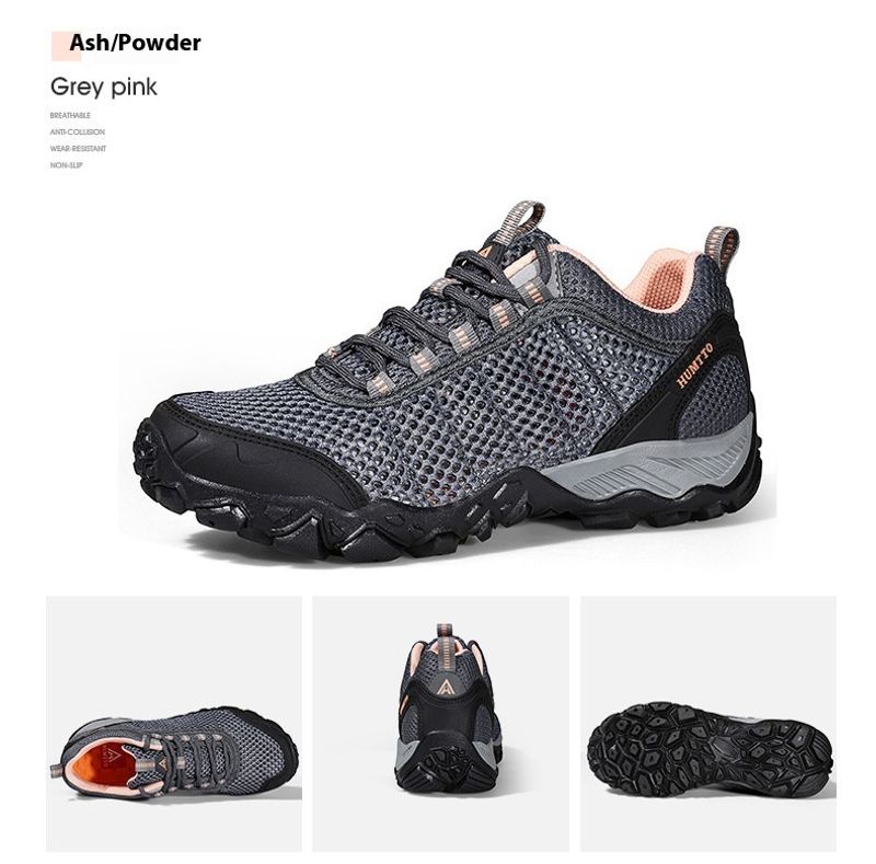 Scarpe da trekking da arrampicata ammortizzanti da campo per esterni da donna, resistenti all'usura, in rete traspirante_voghion.com