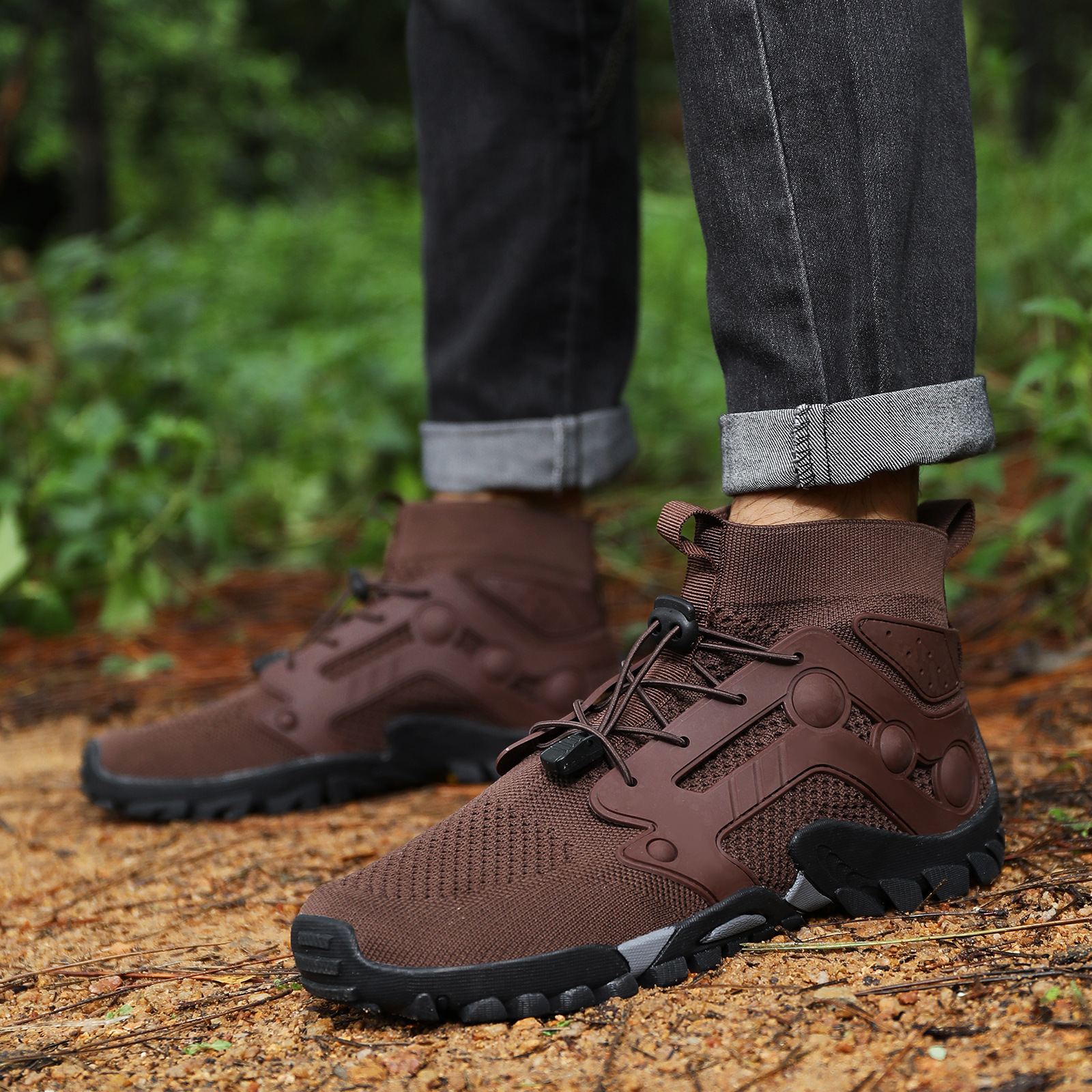 Outdoor and Women's Creek Tracing Men's Lightweight Non slip Mountaineering Hiking Shoes  Breathable Quick Drying_voghion.com