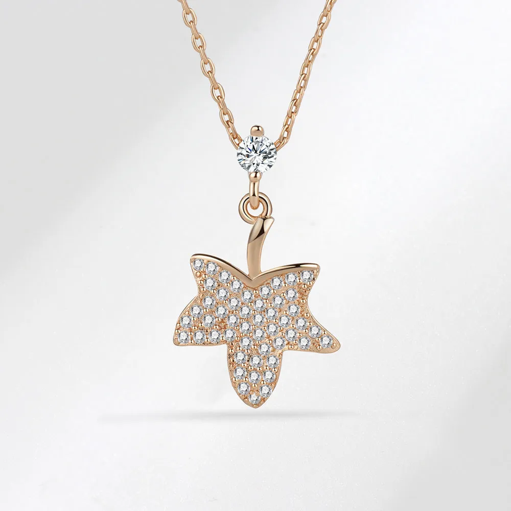Sieraden Ketting Vrouwelijk Sterling Sier Esdoornblad Sleutelbeen Ketting Licht Niche Ontwerp Sense Ins Tide Online Beroemdheid_voghion.com