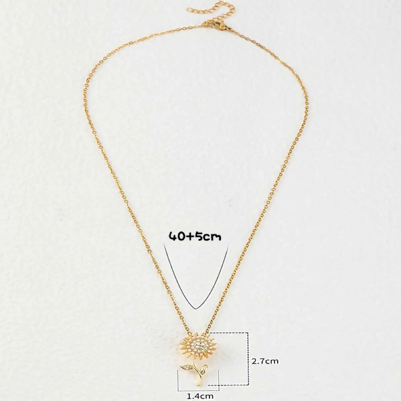 Collane con ciondolo Collane girevoli a doppio strato per donna Catena alla moda Choker Accessori per gioielli in acciaio inossidabile_voghion.com