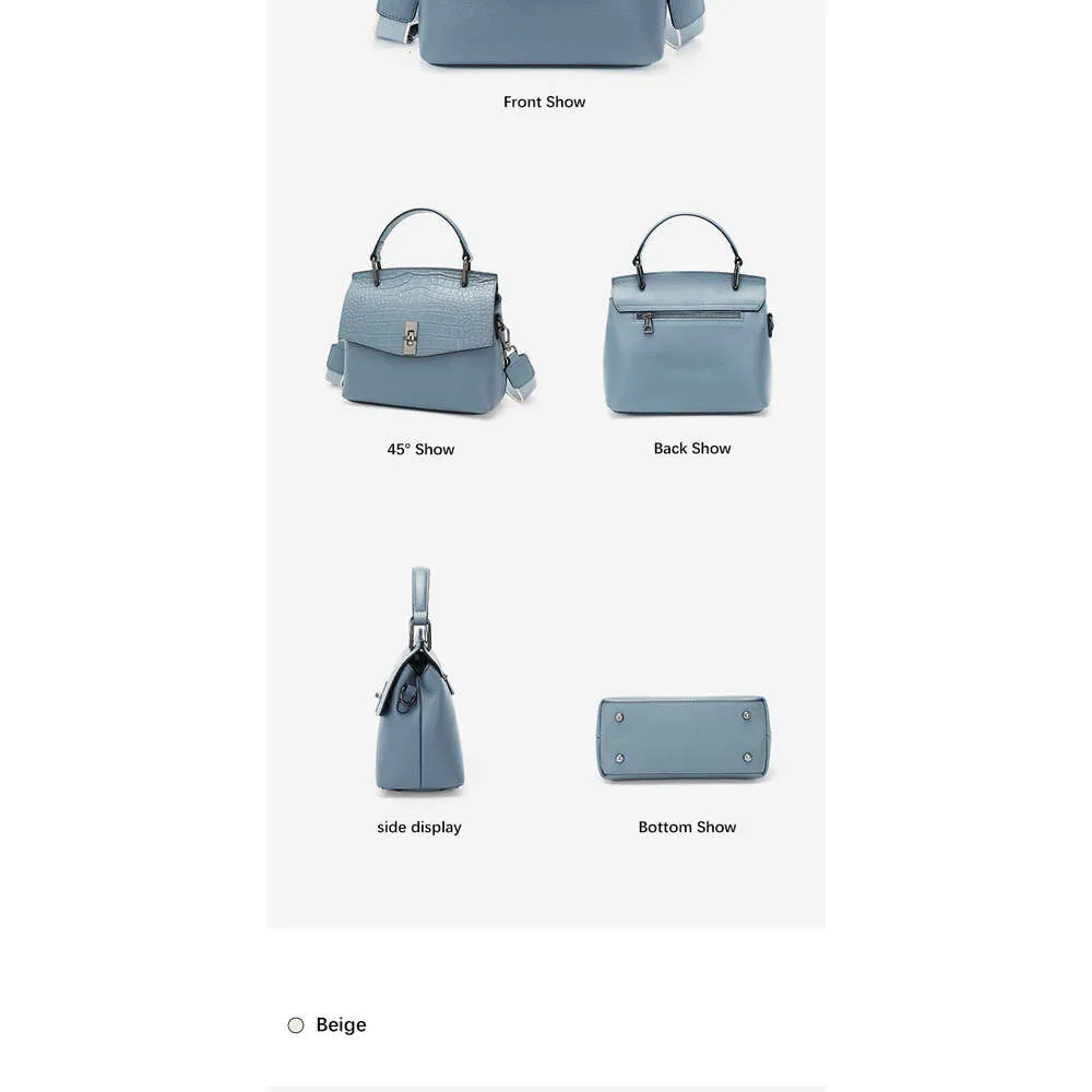 Zency Borsa da donna in vera pelle, borsa a mano vintage in pietra, borsa a tracolla da donna, borsa a tracolla alla moda per OL_voghion.com