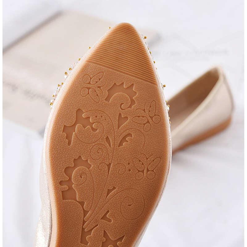 Zapatos planos tipo ballet con lazo y suela blanda para mujer, de talla grande_voghion.com